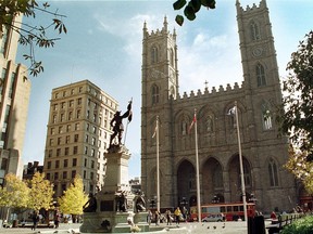 Place d'Armes with Notre-Dame Basilica.