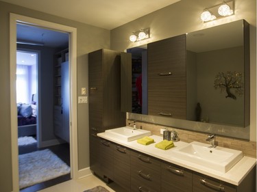 A view of the bathroom looking towards the master bedroom. (John Kenney / MONTREAL GAZETTE)
