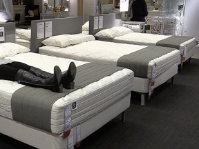A bed isn't easy to take home and test. So hordes of people wander about stores shyly poking the products as if they planned to insulate their homes with them.