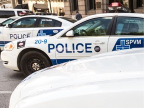 Montreal police cars.