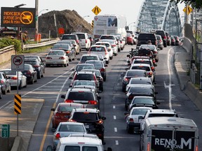 More than half of Montrealers spend 60 minutes or more getting to and from work every day, according to a study released Monday by Canada's Ecofiscal Commission.