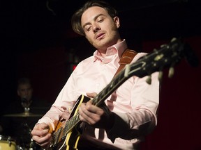 Jordan Officer during rehearsals at La Vitrola on St-Laurent Blvd. His album Blue Skies comes out Friday.