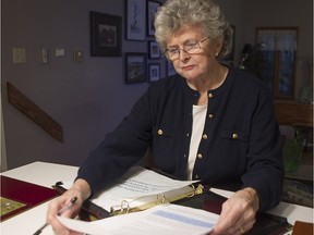 Carolyn Belec the co-president of the auxiliary of the Montreal Children's Hospital at her home in St-Lazare on Thursday November 12, 2015. After 76 years in operation, the Montreal Children's auxiliary is closing because the private consortium in charge of the superhospital wants to charge it $35 a square foot for its gift shop.