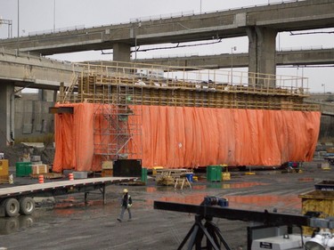 A view of  the Turcot construction site in Montreal.