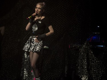 Electro-pop artist Grimes performs at Metropolis in Montreal Nov. 21, 2015. The former Montrealer's real name is Claire Boucher.