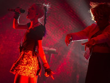 Electro-pop artist Grimes performs at Metropolis in Montreal Nov. 21, 2015. The former Montrealer's real name is Claire Boucher.