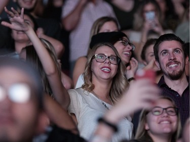 Fans attend The Weeknd concert at the Bell Centre in Montreal Nov. 24, 2015.