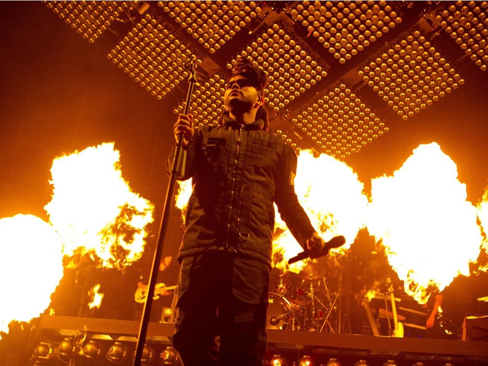 Concert review: The Weeknd stakes his claim for pop’s throne