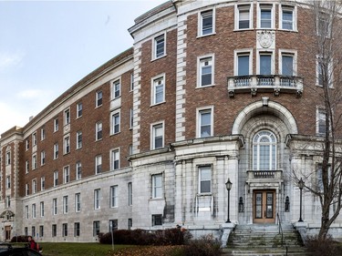Olivier Leclerc, president of Gestion M & O, plans to convert  the Château Maplewood, formally known as Soeurs Des Saints Noms Jesus convent/private school into luxury condos.  (Dave Sidaway / MONTREAL GAZETTE)