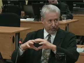 Former city of Montreal engineer Gilles Surprenant testifies Oct. 18, 2012 at the Charbonneau Commission.