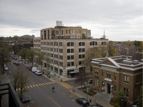 A general view of Bernard Ave. from a balcony in Outremont,  in Montreal, Wednesday October 22, 2014.