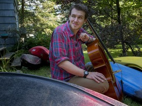Noah Latchem, 20, two months into recovering from an infection that nearly killed him. While he lay comatose in the ICU, his parents promised him a cello if he lived.