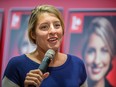 Federal Liberal Party candidate for the riding of Ahuntsic-Cartierville Melanie Joly speaks to supporters at her campaign office in Montreal on Saturday, September 12, 2015. (Dario Ayala / Montreal Gazette)
