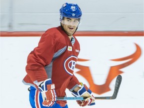 Canadiens captain Max Pacioretty takes part in a team practice at the Bell Sports Complex in Brossard on Wednesday, Sept. 30, 2015. (