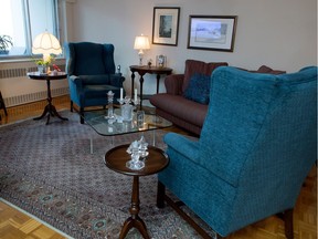 The living room area in the home of Denise Lord in Montreal. (Allen McInnis / MONTREAL GAZETTE)