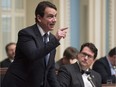 Quebec Opposition Leader Pierre Karl Péladeau at the legislature in Quebec City Nov. 19, 2015.