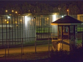 The prison yard of the Orsainville Detention Centre near Quebec City.