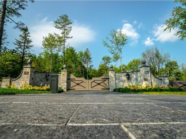 The front gates. (Photo courtesy of Royal LePage.)