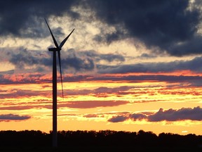 A wind turbine