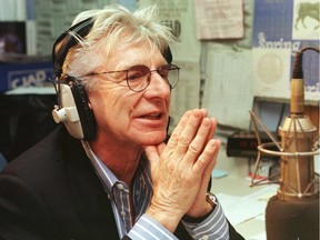 George Balcan announces his replacment on air on April 8, 1998.