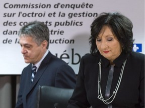 Superior Court Justice France Charbonneau and co-commissioner Renaud Lachance offered dissenting views in the commission's final report.