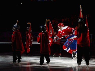 Dmitry Orlov #9 of the Washington Capitals enters the ice before the game against the Montreal Canadiens at Verizon Center on December 26, 2015 in Washington, DC.