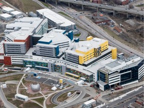 The MUHC Glen Site hospital on the day it opened in Montreal, April 26, 2015.