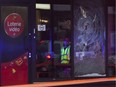 A Dilallo burger was one of two cafes on Jean-Talon street in St-Michel that were hit with molotov cocktails overnight in Montreal, Thursday December 10, 2015.