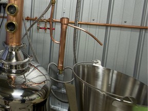 A gin still at Distillery 1769, located in Verdun, on Wednesday, July 8, 2015.