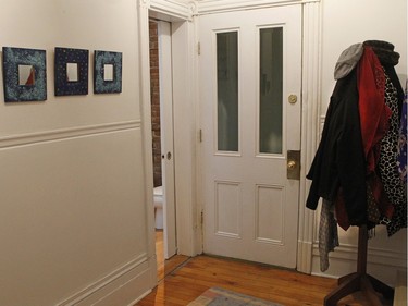 This is the hallway at Jennifer Cook's  condo. (Marie-France Coallier / MONTREAL GAZETTE)