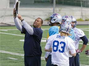 Alouettes defensive-line coach Anwar Stewart Stewart played 11 seasons with the team, winning Grey Cups in 2002, 2009 and 2010, and ranks second in club history with 66 sacks.