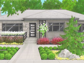 Building a new front walkway and adding a trellis makes the front of the house more welcoming.