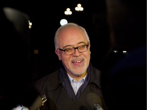 Quebec Finance Minister Carlos J. Leitao arrives at a dinner hosted by Federal Finance Minister Bill Morneau with his provincial and territorial counterparts in Ottawa on Sunday.