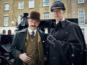 Masterpiece's Sherlock: The Abominable Bride is a 90-minute special starring Martin Freeman, left, as Dr. Watson and Benedict Cumberbatch as Sherlock Holmes. The special will also screen in select Montreal cinemas on Jan. 4 and 6.