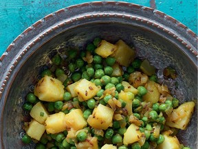Simple foods in combination with spices and chillies make a fast vegetarian dish from a new Indian cookbook.