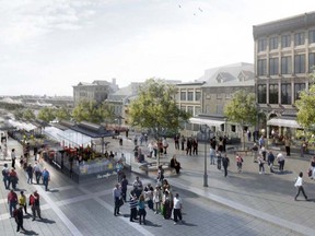 Plans for Place Jacques Cartier were revealed in January 2016.