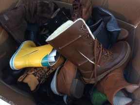 Shoes were found slashed and discarded behind a Montreal Yellow Shoes store prompting mass outrage on social media.