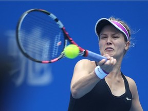 Eugenie Bouchard, the No. 6 seed, defeated unseeded Donna Vekic of Croatia 6-4, 1-6, 7-5.