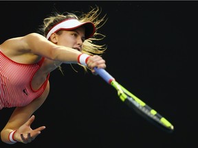 Eugenie Bouchard is into the third round at the Qatar Open.