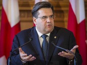 Montreal Mayor Denis Coderre during a press conference at city hall on June 3, 2015.