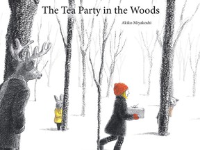 Akiko Miyakoshi's beautifully illustrated The Tea Party in the Woods takes inspiration from Red Riding Hood and Alice's Adventures in Wonderland.