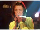 David Bowie performs at Musique Plus in Montreal in 1999.  