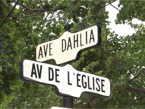As Dorval changes its street signs it offers the old ones to residents for $10 on a first-come, first-served basis. (Photo courtesy City of Dorval)