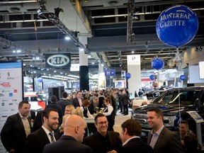 A general view of a fundraiser event held at the Montreal International Auto Show held at Palais des congrès in Montreal on Tuesday January 19, 2016.