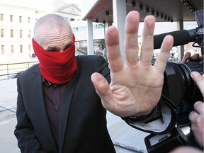 Graham James, seen here at a court in Winnipeg on March 20, 2012, will be seeking full parole when he appears before the Parole Board of Canada at a penitentiary north of Montreal on Thursday.
