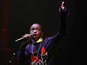 MELBOURNE, AUSTRALIA - MAY 21:  Lauryn Hill performs live for fans at Palais Theatre on May 21, 2014 in Melbourne, Australia.