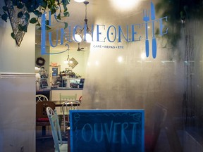 The new diner La Luncheonette, January 2016, in Montreal.