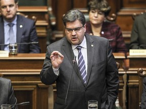 Montreal Mayor Denis Coderre answers a question during city council meeting at City Hall in Montreal Monday Dec. 14, 2015.
