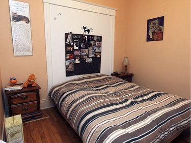 The bedroom in Myriam Rochet's apartment. (John Mahoney / MONTREAL GAZETTE)