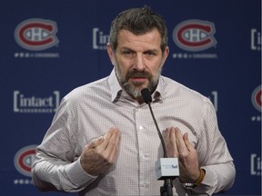 “It it doesn’t work, it’s the fault of Marc Bergevin. Nobody else,” Canadiens GM says after team practice at the Bell Sports Complex in Brossard on, Jan.21, 2016.